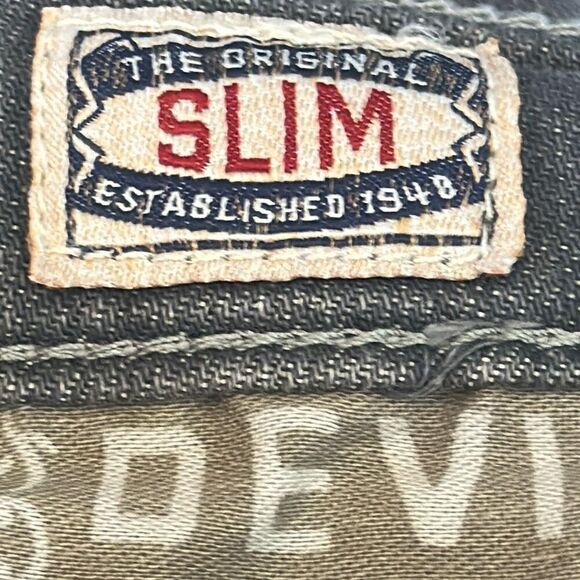 Devil Dog Gray Slim Straight Performance Jeans size 36x32 - Picture 11 of 13